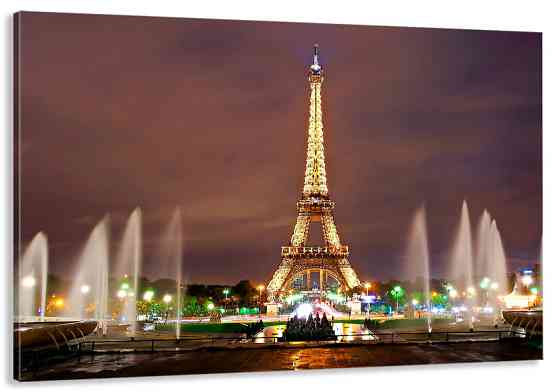 Картина холст в гостиную / спальню  Париж    MLP_113 60x100 см Киев