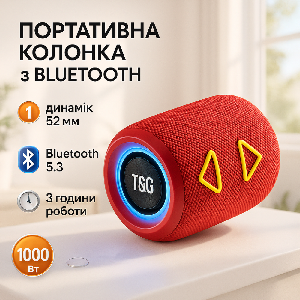 Колонка портативная с радио блютус, Хорошая bluetooth колонка для вечеринок на даче GW-51 Львов - изображение 14