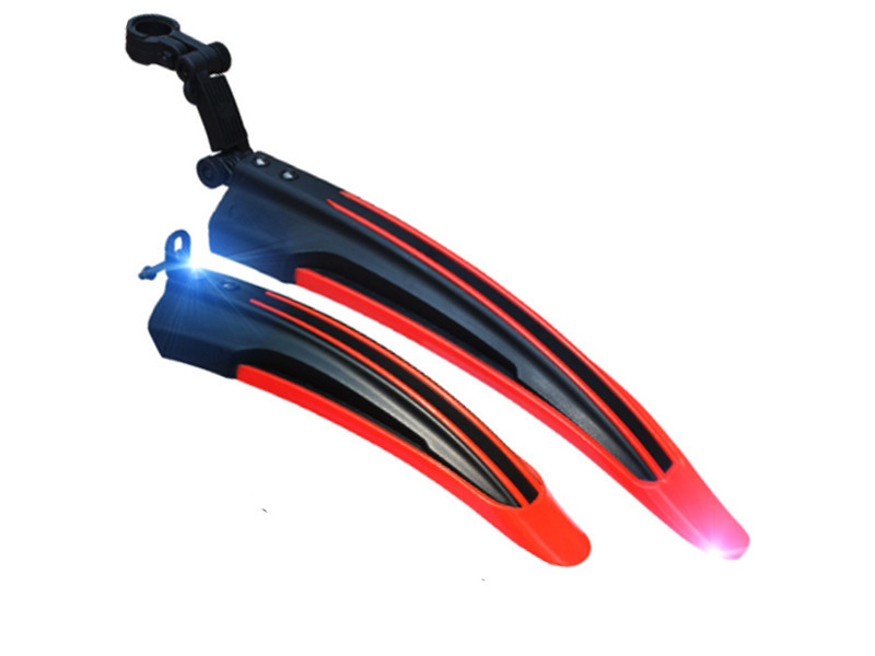 Крылья велосипедные для колес 20'' 24'' 26'' Feel Fit Черно-красные Бровары - изображение 2