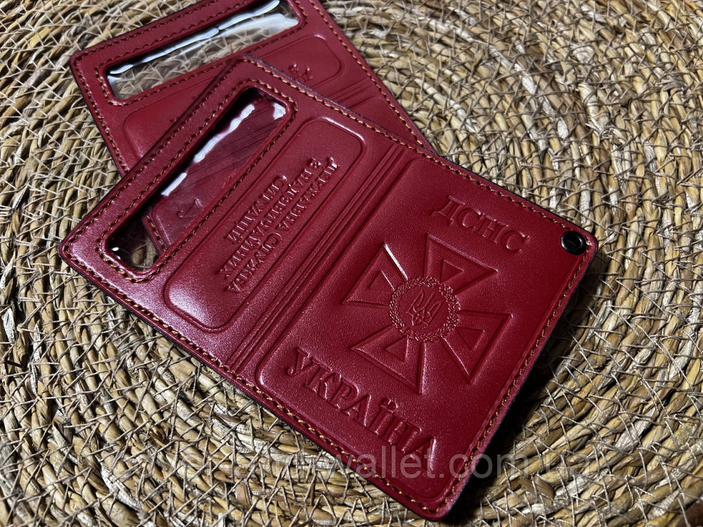 Обкладинка для нового посвідчення ДСНС із кишенею для жетону Puos Київ - фото 3