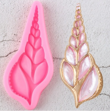 Молд силиконовый Ракушка 112 на 46 мм розовый Киев - изображение 1