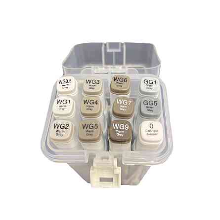 Набір скетч маркерів Touch Smooth на спиртовій основі 12 штук НА ВИБІР + 20 кольорів акварельних маркерів з пензликом Кам'янець-Подільський