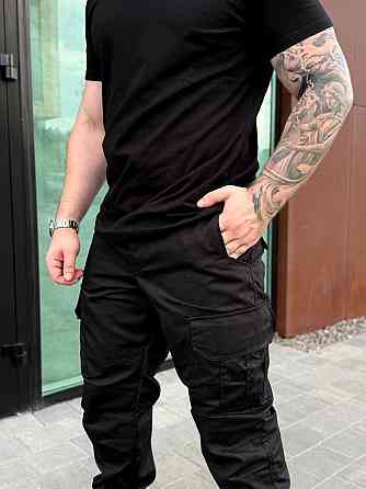 Тактичні штани чорні ріп-стоп літні ЗСУ, чоловічі бойові військові штани для армії, штурму та міста Львів