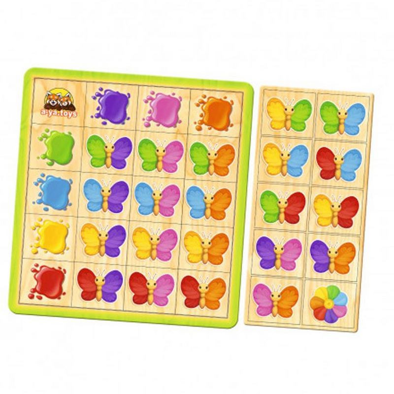 Деревянный пазл-сортер 