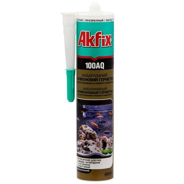 Герметик силиконовый аквариумный прозрачный, 280мл AKFIX Харьков - изображение 1