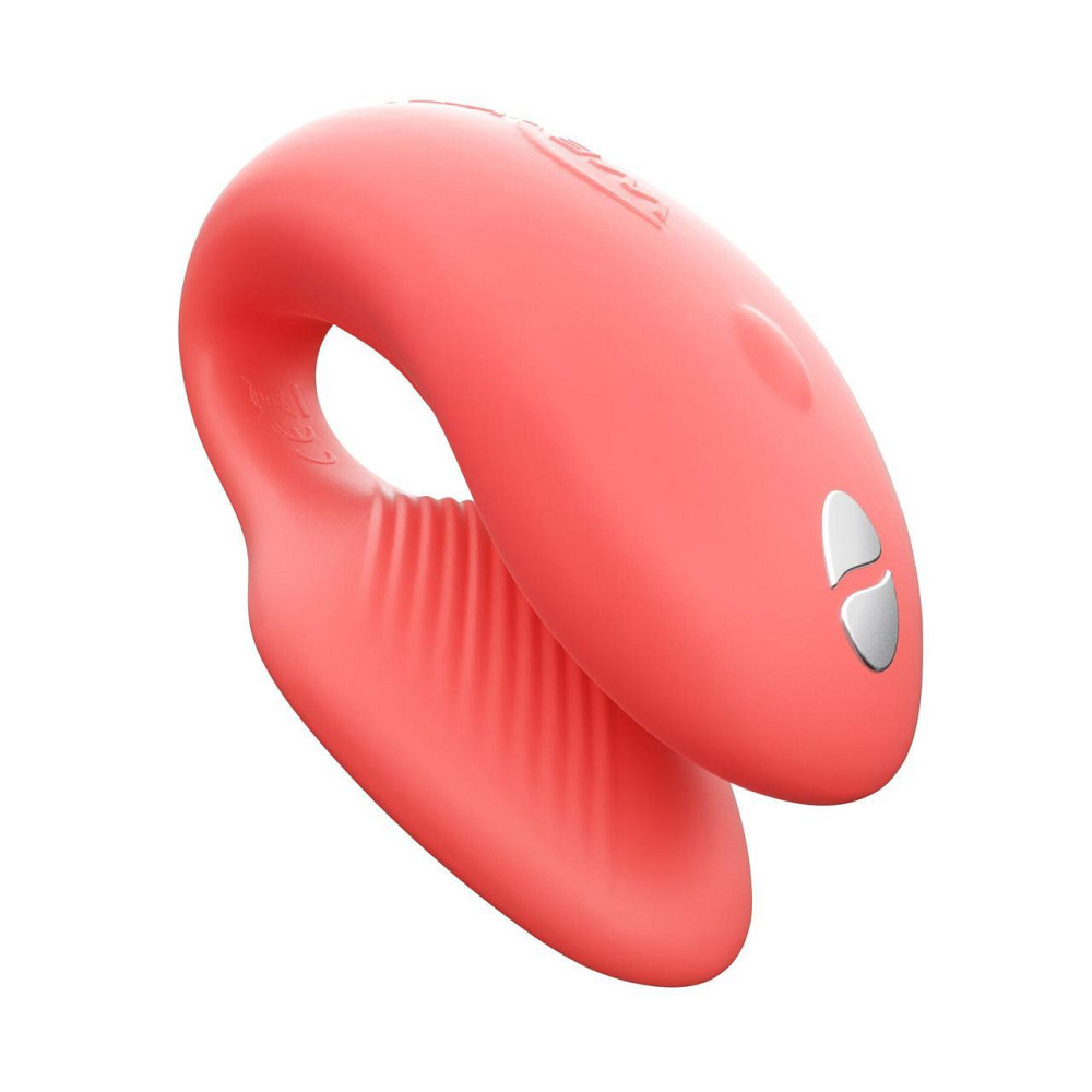 Смарт-вібратор для пар We-Vibe Chorus Crave Coral, сенсорне керування вібраціями стисненням пульта Sex Aura Київ - фото 1