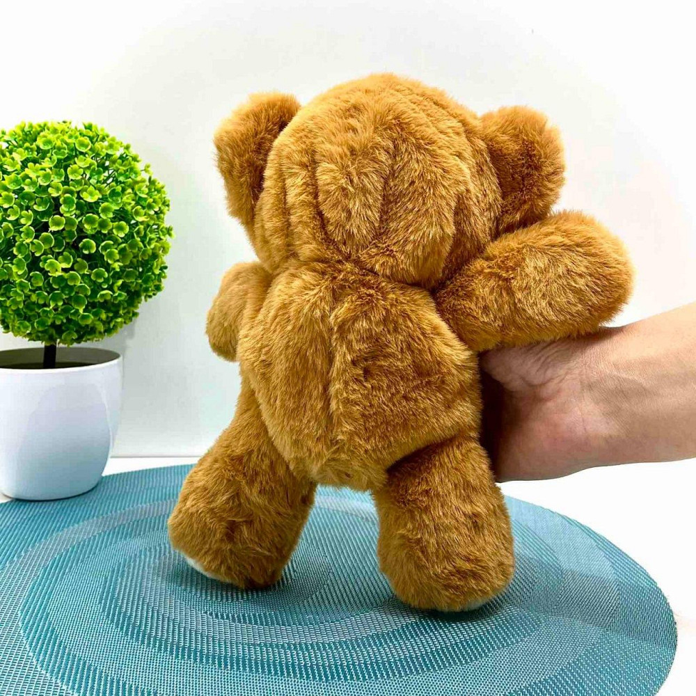 Ведмедик інтерактивний м'який пляшечка в комплекті моргає сенсорний та магнітний датчик звук 24см Коричневий (933-216 E) Чернигов - изображение 8