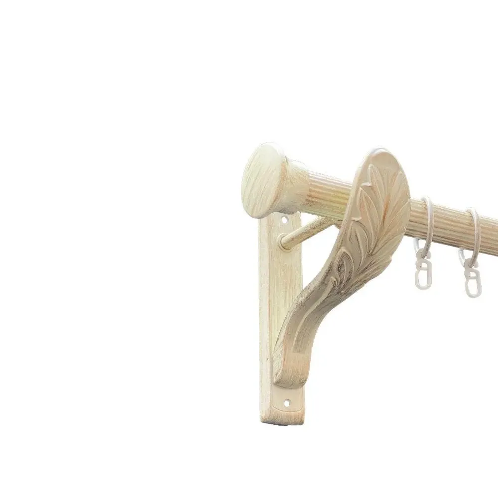 Карниз Orvit Дуо металевий однорядний ретро рифлена труба кільце металеве Біле Золото 25 мм 200 см Львов - изображение 1