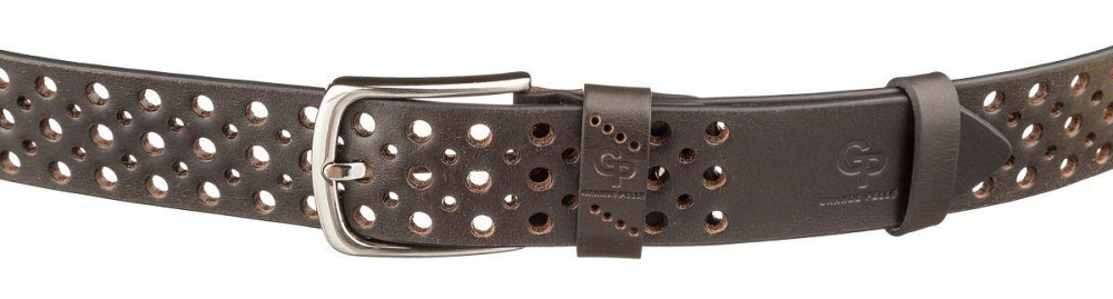 Ремінь джинсовий Коричневий (GRANDE PELLE) Київ - фото 16