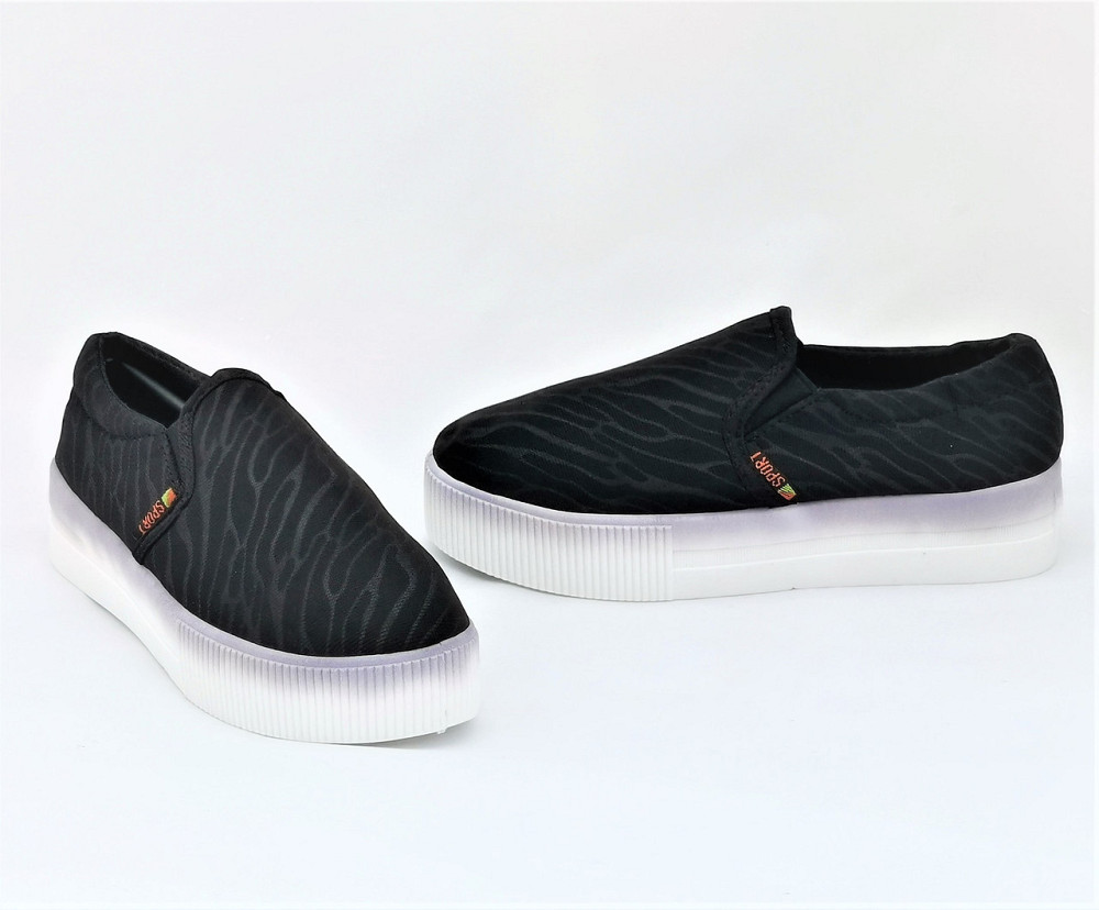 .Женские Черные Слипоны Мокасины на Высокой Толстой Подошве (размеры: 36,37,38,39) Днепр - изображение 10