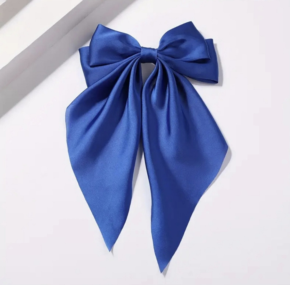 Заколка-автомат "Бант" 20х35 см Синій Сміла - фото 2