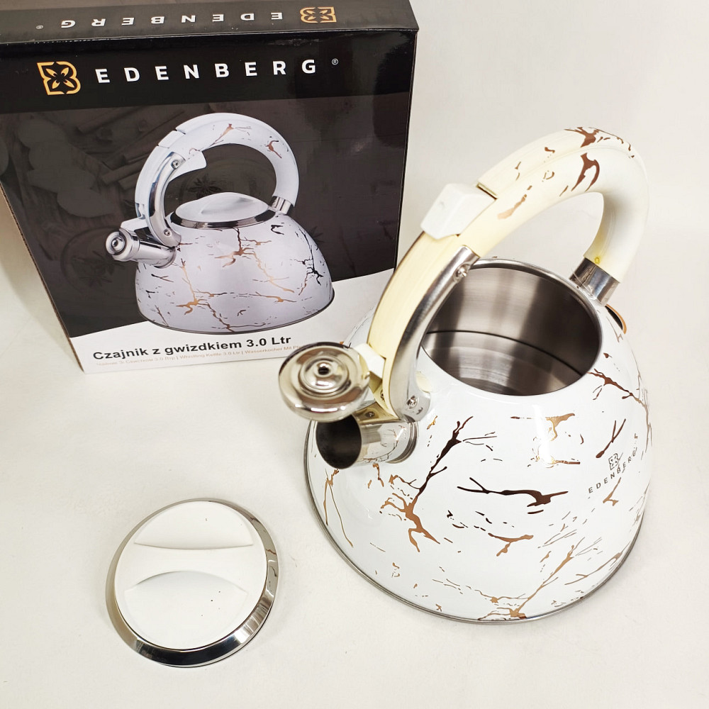 Чайник 3 л со свистком Edenberg EB-8864 3Л, Чайник для приготовления чая со свистком BV-23 Львов - изображение 6
