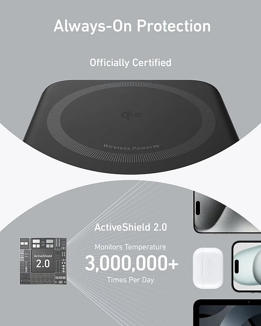 Універсальна мобільна батарея Anker MagGo 10000 mAh 27 W Black (A1654G11) ( 14413 ) Харьков - изображение 7