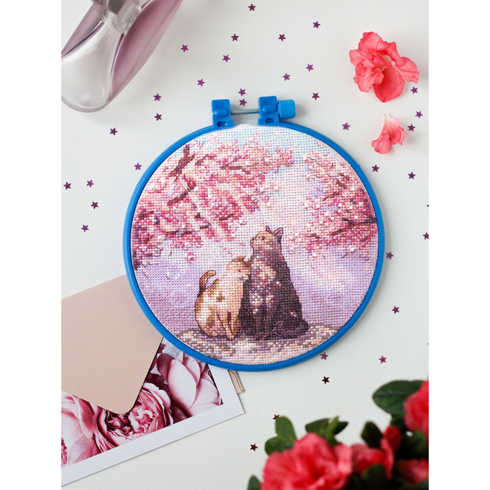 Набір для вишивання хрестиком "Сонячні промінчики" AHM-043 з п'яльцями Вінниця - фото 2