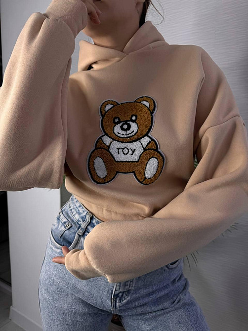 Жіноча стильна повсякденна худі з малюнком якісна трьохнитка на флісі Одеса - фото 6