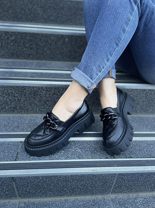 Olli Туфлі жіночі OLLI T-4-21163 чорні (весна-осінь, шкіра натуральна) (4773) Коломия - фото 6