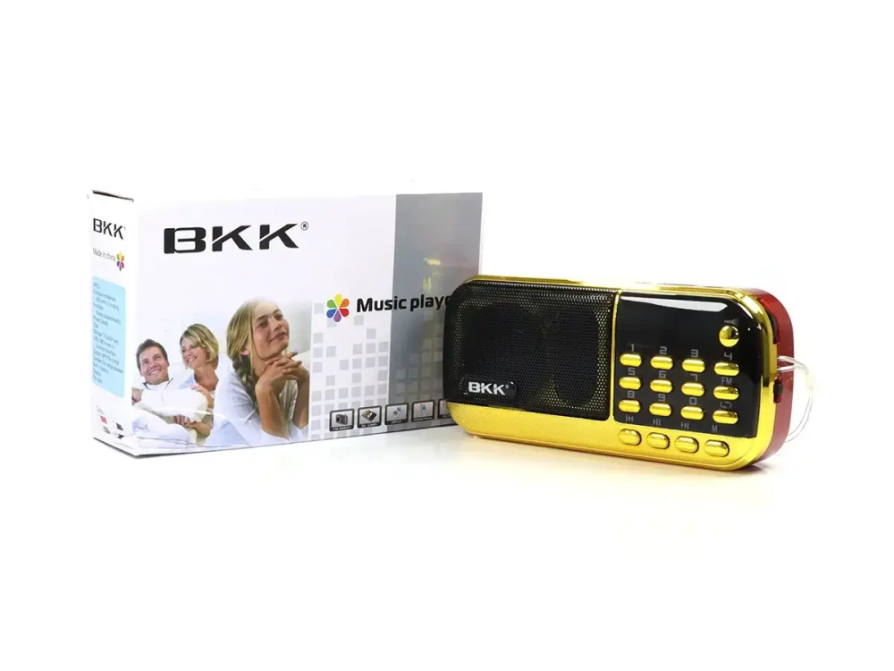 Портативний радіоприймач BKK 12 Вт з USB/MP3, AUX 3.5 мм, micro-USB DC5V, IPX5, акумулятор 10000 мАг Одеса - фото 1