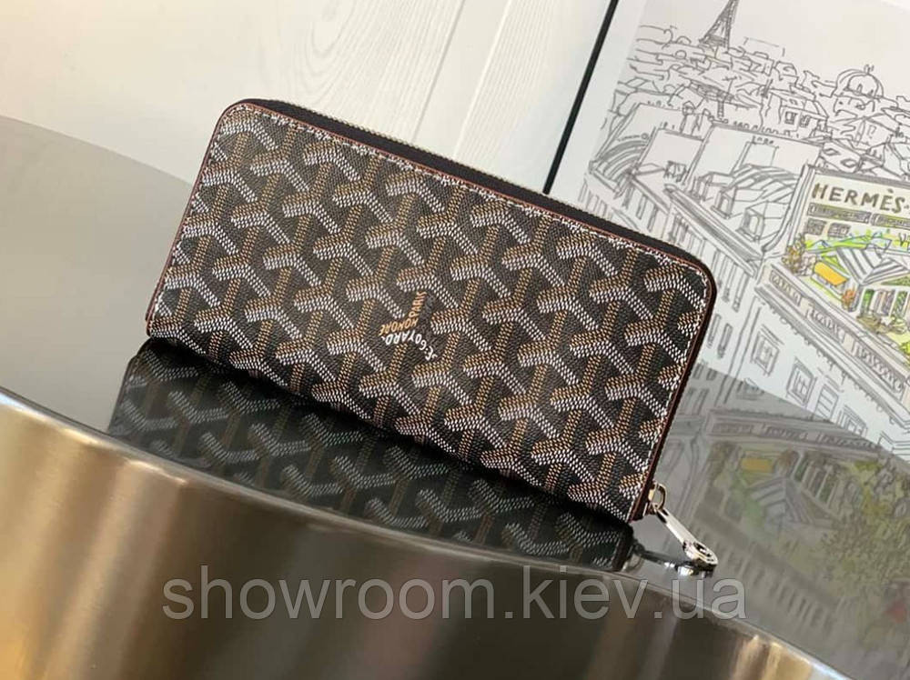 Гаманець на змійці Goyard (094) brown Lux Київ - фото 4