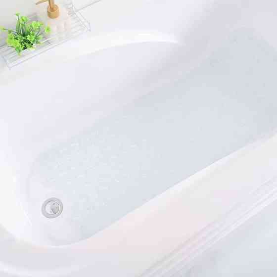 Коврик для ванной комнаты и душа атискользящий,для тела массажный силиконовый с присосками,прозрачный,40х100см Каменец-Подольский