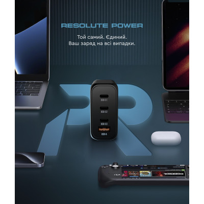 Зарядное устройство Armorstandart ARP-131 Resolute Power USB-C 100W GaN Black (ARM70024) Винница - изображение 10