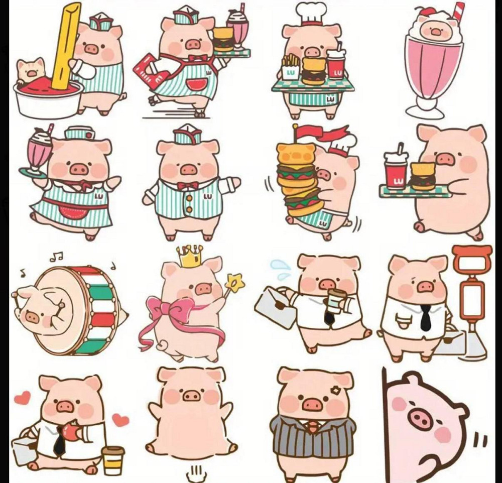 Набір милих наліпок із поросятами, 40 шт Київ - фото 2