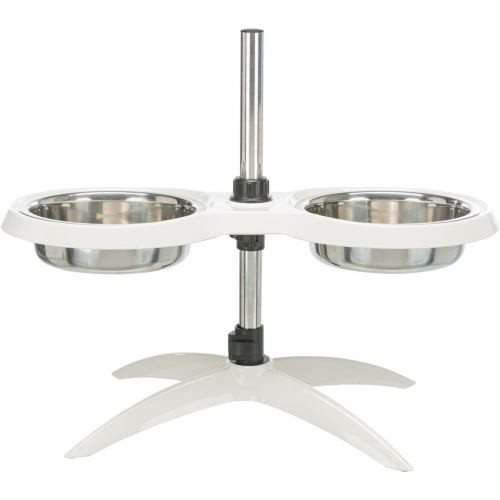 Миски Trixie для собак на регульованій підставці білі меламін/метал 2х1,6 л 21 см Київ - фото 4