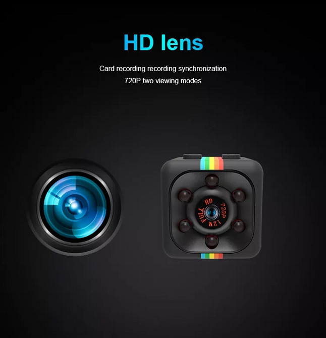 Міні Камера SQ11 (1080p, 30fps) 12MP датчик руху, ІЧ нічний режим, реєстратор Харків - фото 4