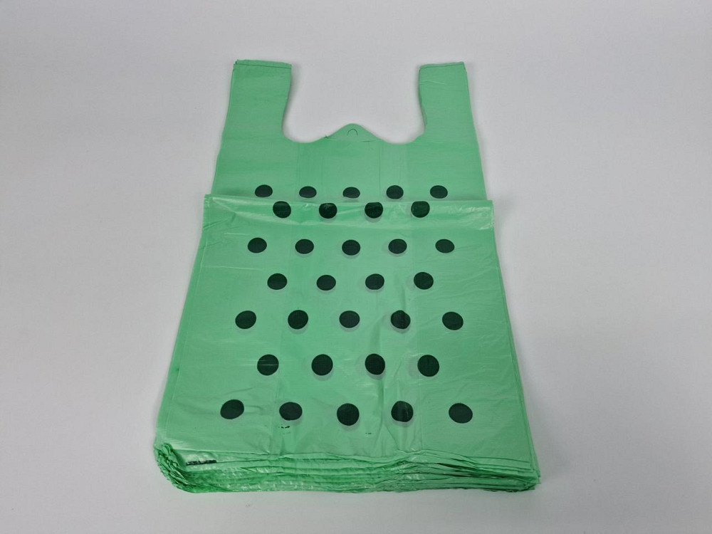 Пакет майка поліетиленова (тип FA) 300 (2*85)*550 Горох Леомі (100 шт.) Харків - фото 2