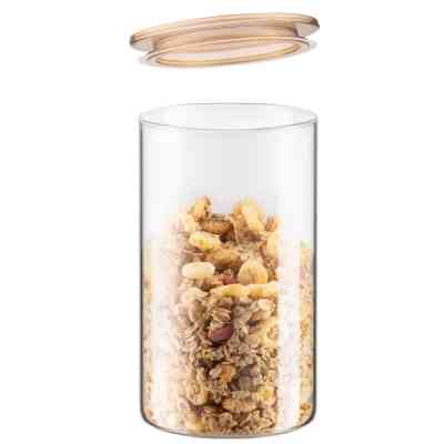 Банка Ardesto Fresh 1100 мл, скло, пластик, прозорий (AR1311SFM) Винница