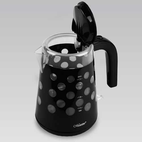Електрочайник 1,7л 1850-2200W (диск) чорний MR-045-BLACK Maestro Житомир