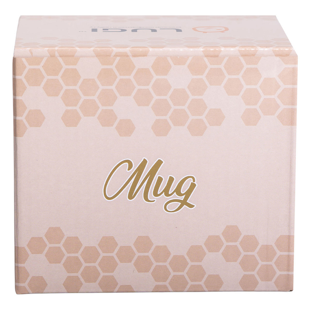 Чашка порцелянова із золотим обідком та позолоченою ручкою 320 (мл) Біла RX-N240624W Коломия - фото 2