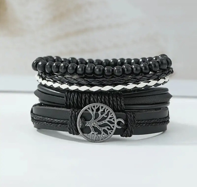 Подарочный набор для мужчин: наручные часы с 4 ориг. браслетами- диам 4см, длин 24см, шир рем 2см, без коробки Киев - изображение 5