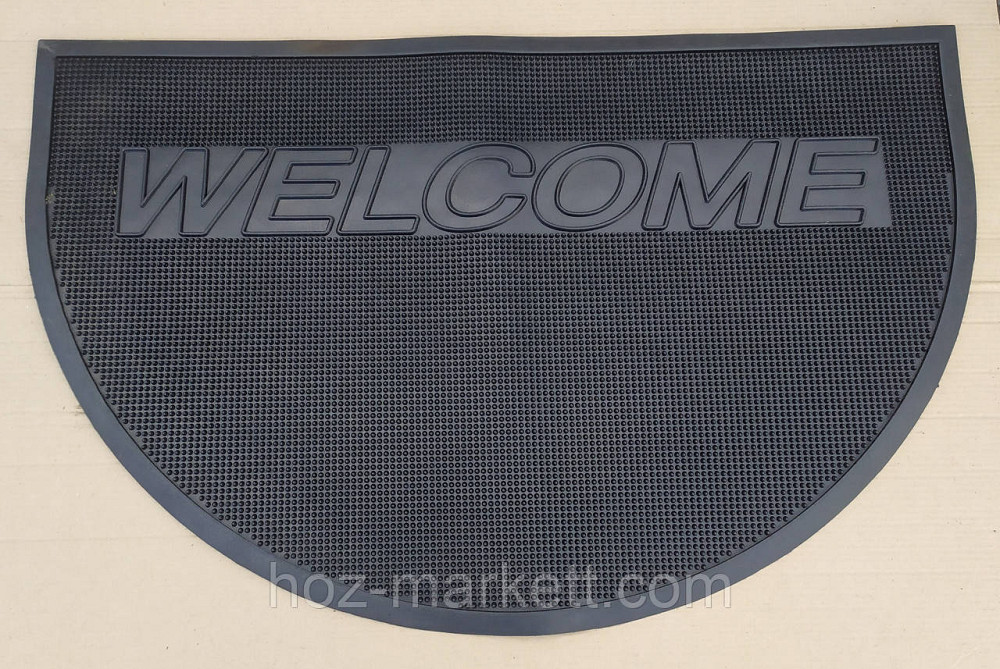 Килимок гумовий Велком напівкруглий розмір 90 см х 60 см Харків - фото 9