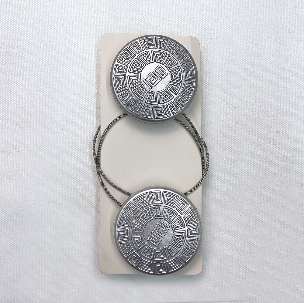 Магниты для штор и гардин Родос набор 2 шт Серебристый (81-125) Киев - изображение 6