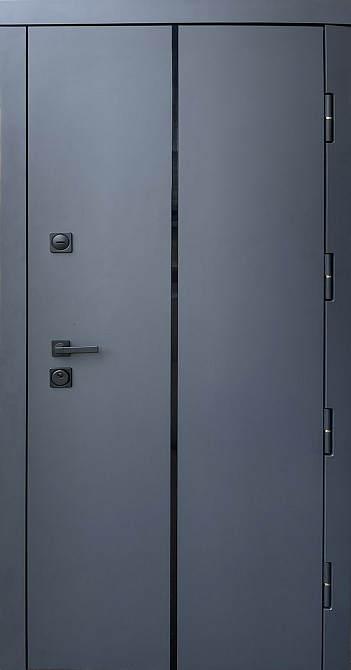 Двері квартирна СТРОНГ серія ПРОТЕКТ 4 контура, модель ПЕРФЕКТ 4К з дзеркалом 860 Київ - фото 1