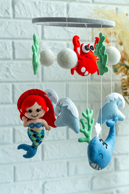 Мобіль на ліжечко WoollyFox «Русалонька» Київ - фото 5