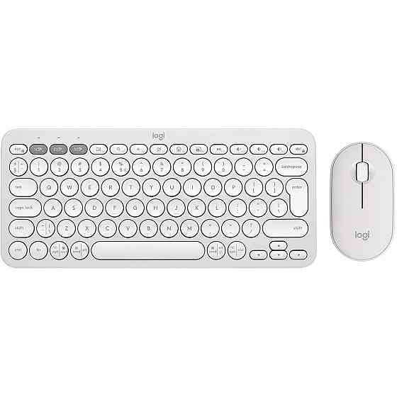 Комплект (клавіатура, миша) бездротовий Logitech Pebble 2 Combo White (920-012240) Білий Харьков