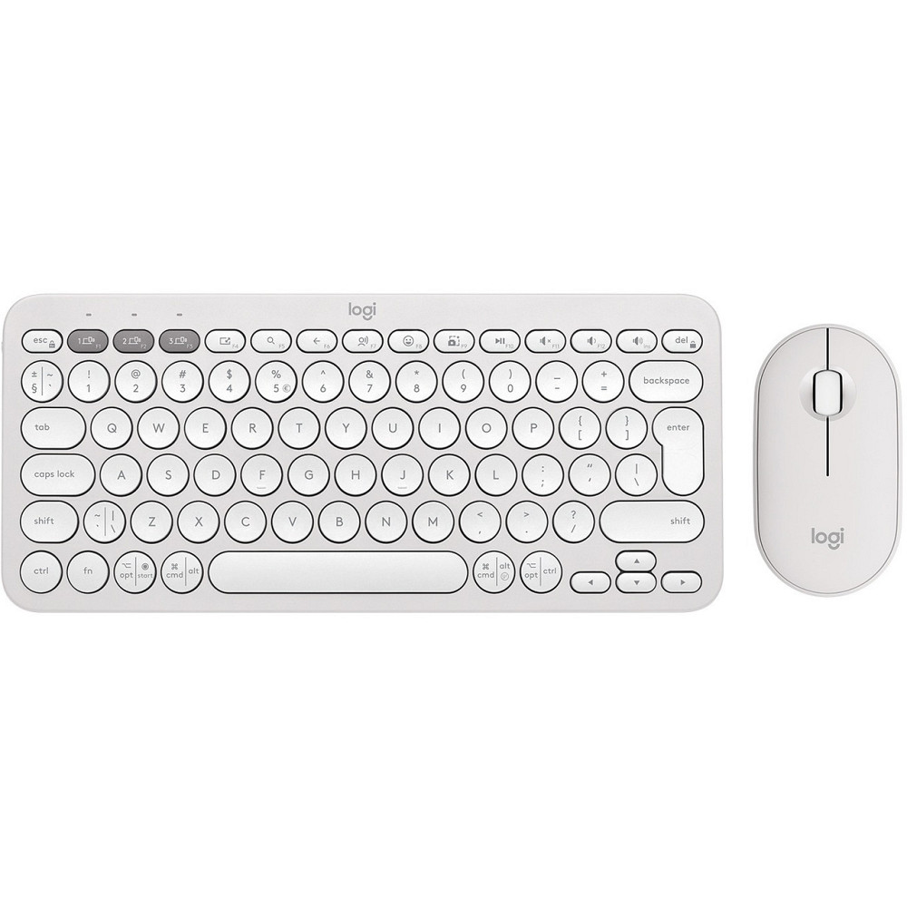 Комплект (клавіатура, миша) бездротовий Logitech Pebble 2 Combo White (920-012240) Білий Харьков - изображение 1