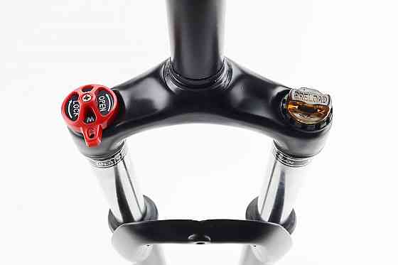 Вилка 27,5" амортизаційна, без різьби 1-1/8" (28,6мм), шток 200мм, з ходом 80мм, Disk-brake, M Lockout, чорна FRK-27 Київ