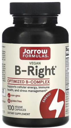 Витамины группы В комплекс Formulas B-Right Jarrow 100 капс Киев