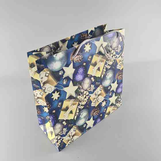 Пакеты бумажные подарочные , новогодние Квадрат 23*24*10- 03 (12 шт) Харьков