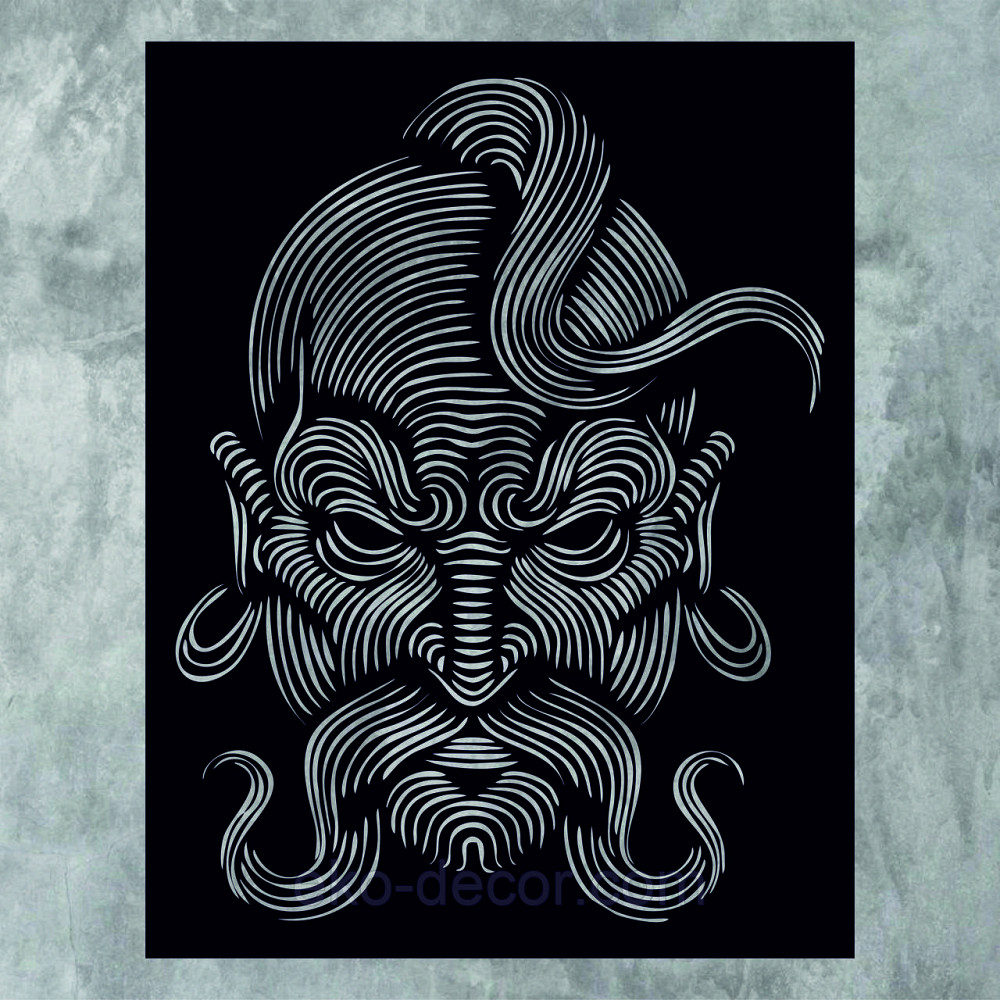 Декоративное настенное Панно «Козак» Декор на стену 70*54 см, Черный Киев - изображение 10