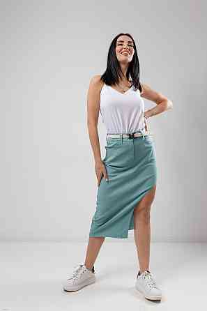 Юбка с фигурным разрезом 