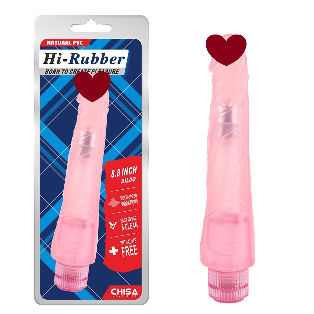 Вибратор реалистичный на батарейках Chisa Hi-Rubber, розовый Sex Aura Киев - изображение 1