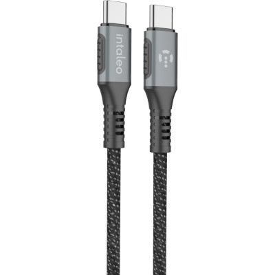 Дата кабель USB-C to USB-C 2.0m CBGPD60WTT2 60W grey Intaleo (1283126518102) Винница - изображение 1