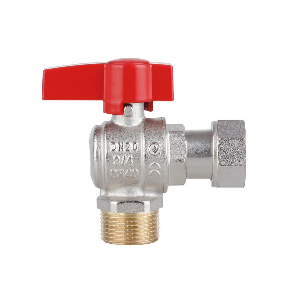 Кран кульовий Thermo Alliance Standart 3/4" ВН кутовий, PN40, з накидною гайкою TAS224W20 Київ - фото 5