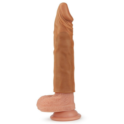 Насадка на член - Pleasure X-Tender Penis Sleeve Add 2" Brown Sex Aura Київ - фото 3