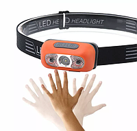 Ліхтарик налобний акумуляторний з датчиком руху Харків - фото 4