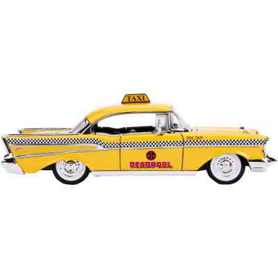 Машина Jada металева "Марвел. Жовте таксі" Чеві Бел Ейр (1957) з фігуркою Дедпула 1:24 (253225001) Вінниця