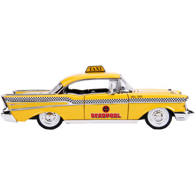 Машина Jada металева "Марвел. Жовте таксі" Чеві Бел Ейр (1957) з фігуркою Дедпула 1:24 (253225001) Вінниця - фото 4